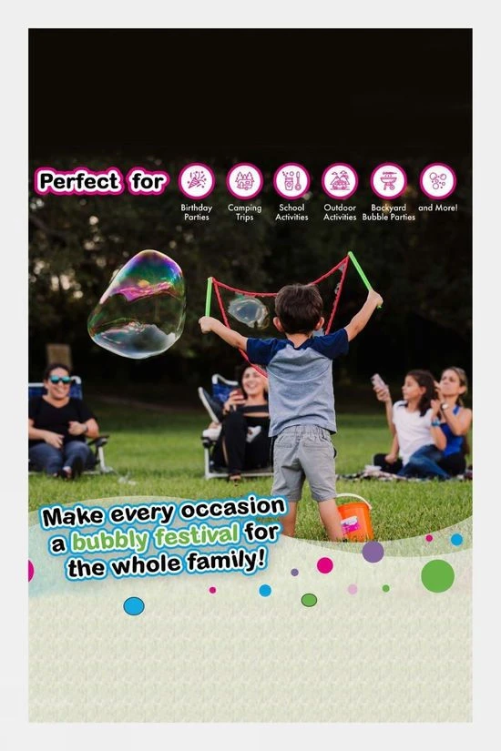 South Beach Bubbles Giant Bubble Making Kit 8 South Beach Bubbles Giant Bubble Making Kit - Image 6